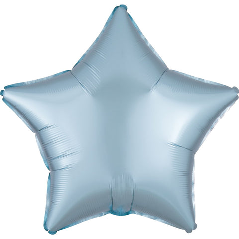 Satin Pastel Blue Star Balloon