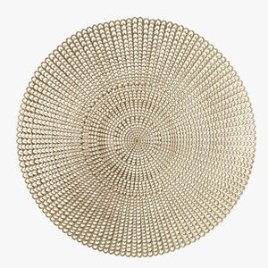 Woven Gold Vinyl Placemat