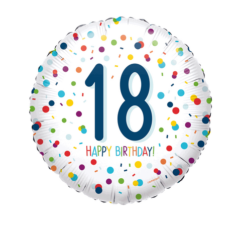 18th Happy Birthday Foil Balloon