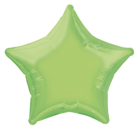 Lime Green Star Balloon