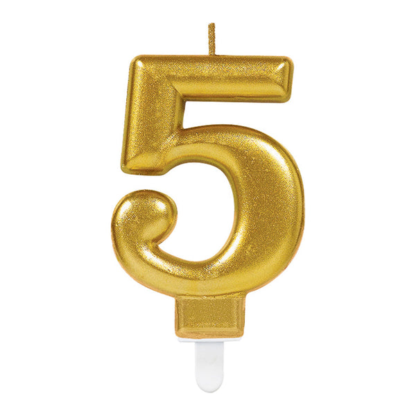 Gold Number Candle (Choose Your Numbers)