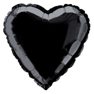 Black Heart Balloon