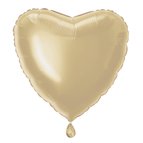 Champagne Gold Heart Balloon