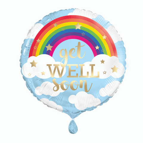 Get Well Soon Rainbow Balloon