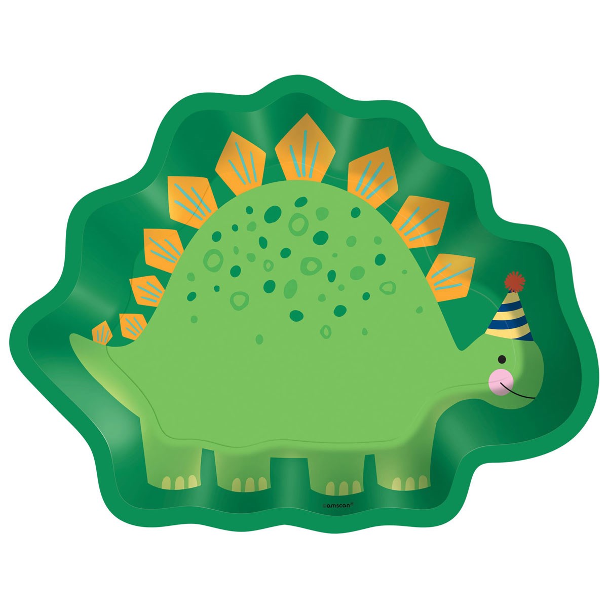 Dinosaur Shaped Paper Plates (8 pack)