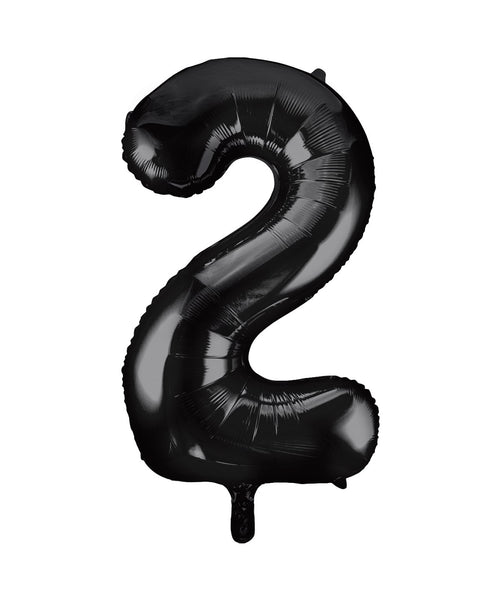 Black Number Balloons