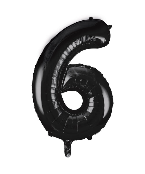 Black Number Balloons