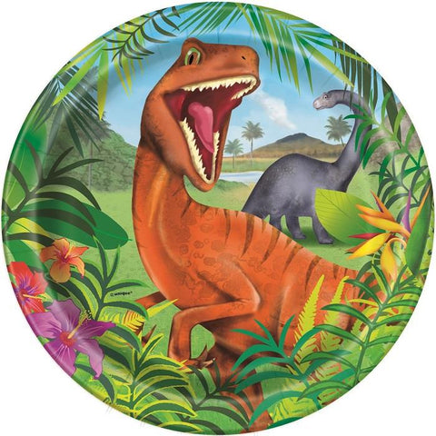 Dinosaur Party Paper Plates (8 pack)
