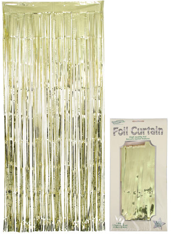 Gold Foil Tassel Curtain