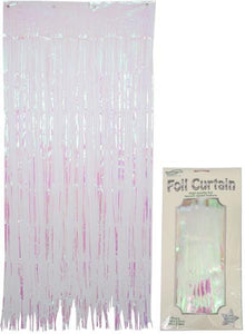 Iridescent Foil Tassel Curtain