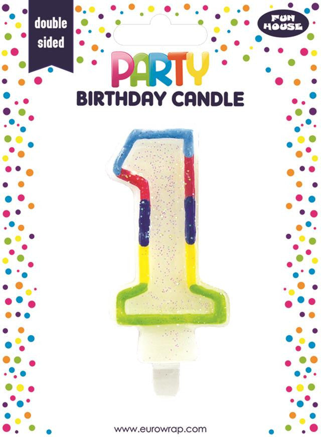 Rainbow Number Candle (Choose Your Numbers)