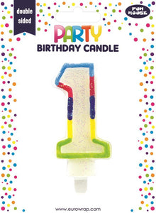 Rainbow Number Candle (Choose Your Numbers)