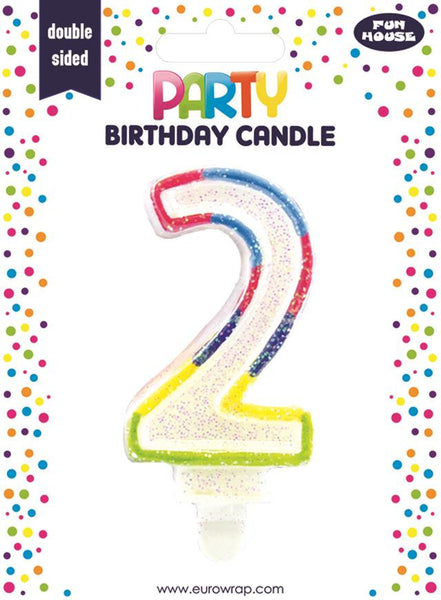 Rainbow Number Candle (Choose Your Numbers)