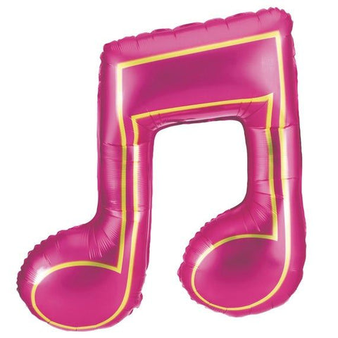 Pink Music Note Balloon