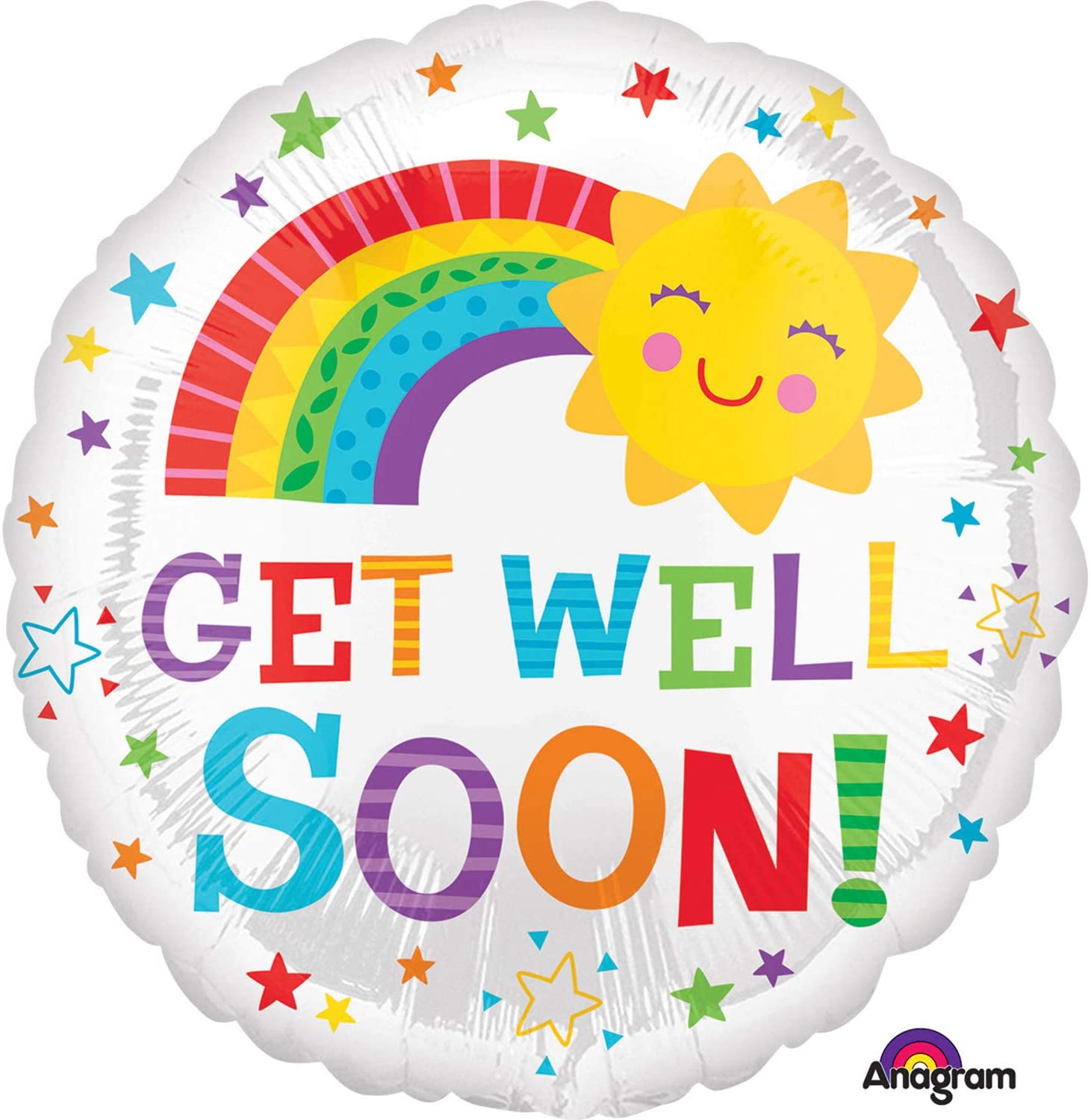 Get Well Soon Star Balloon