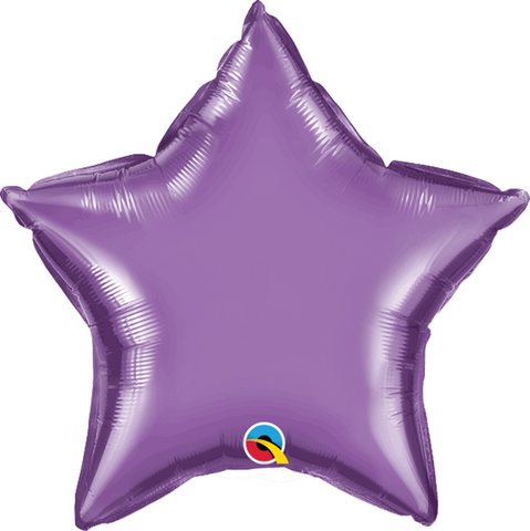 Chrome Purple Star Balloon