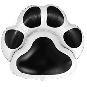 Black Paw Print Balloon