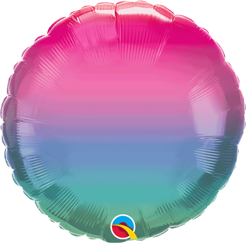 Jewel Ombre Round Foil Balloon
