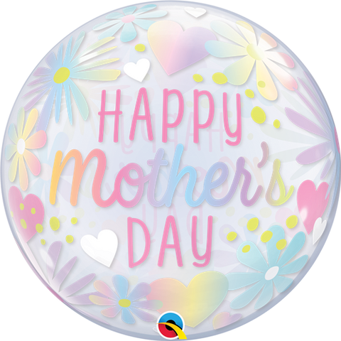 Happy Mother's Day Pastel Bubble Balloon