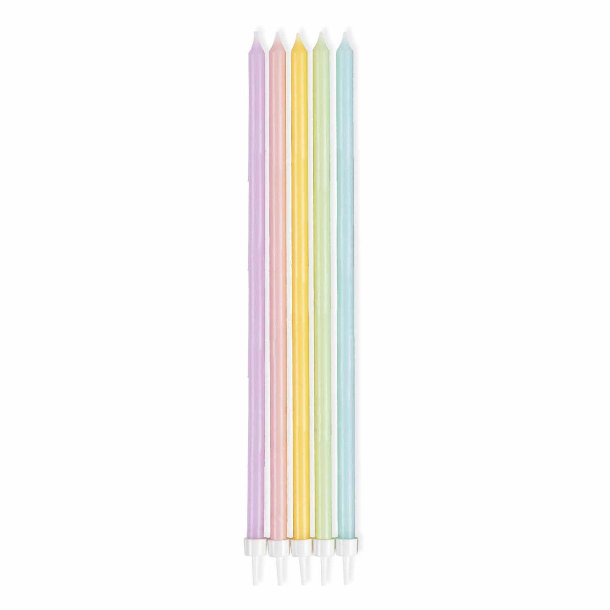 Pastel Tall Skinny Candles (10 pack)