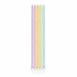 Pastel Tall Skinny Candles (10 pack)