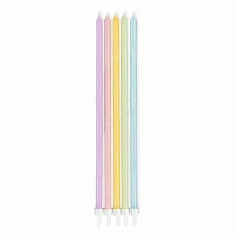 Pastel Tall Skinny Candles (10 pack)