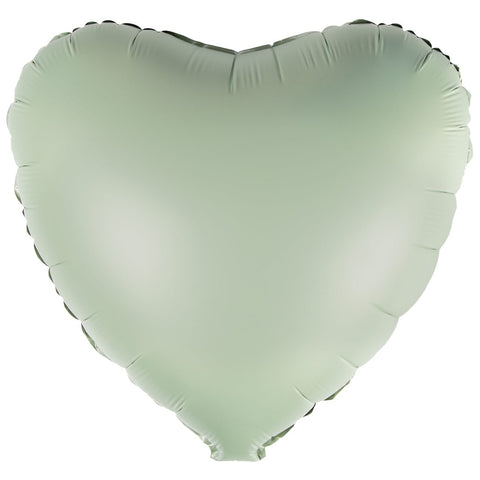 Eucalyptus Lustre Heart Balloon