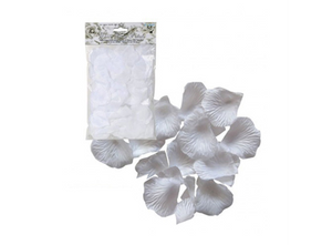 White Artificial Rose Petals