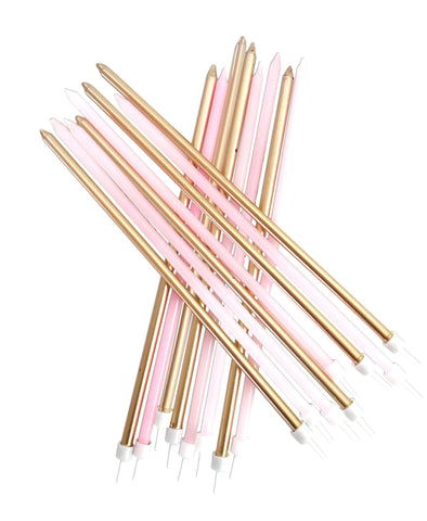 Pink & Gold Candles (16 pack)