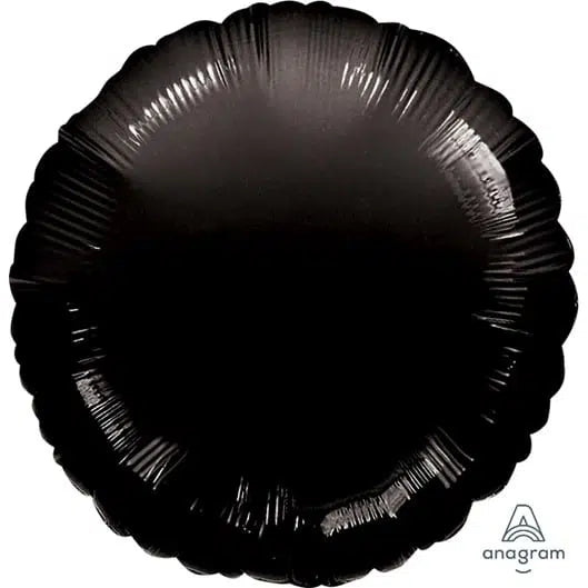 Black Round Foil Balloon