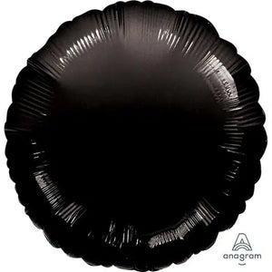 Black Round Foil Balloon