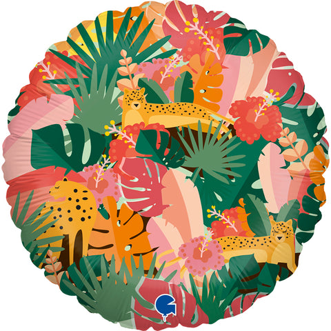 Tropical Print Round Balloon