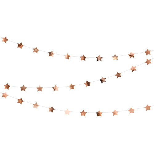 Rose Gold Star Garland