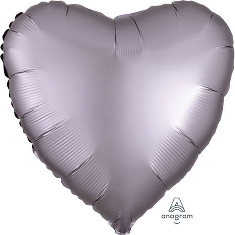 Satin Greige Heart Balloon