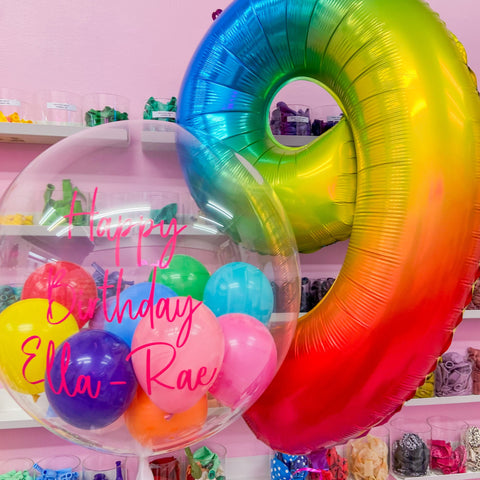 The Rainbow Balloon Package (Single Number)