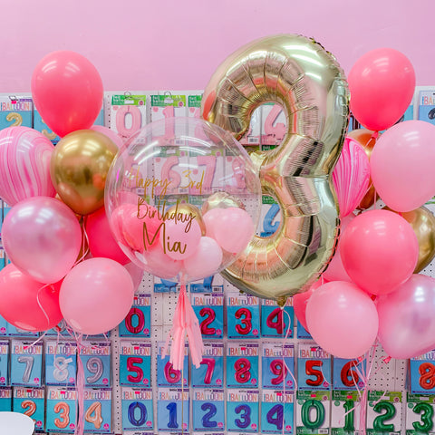 The Bubblegum Pink Mega Helium Balloon Package