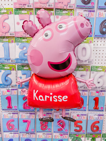 Personalised Peppa Pig Character Balloon