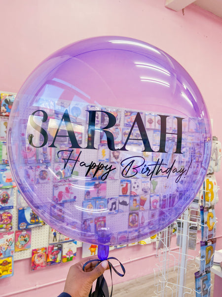 Luxury Personalised Coloured Bubble Balloon