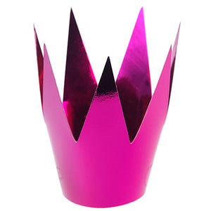 Magenta Pink Party Crown Hat (3 pack)