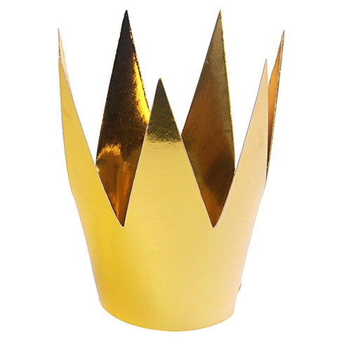 Gold Party Crown Hat (3 pack)