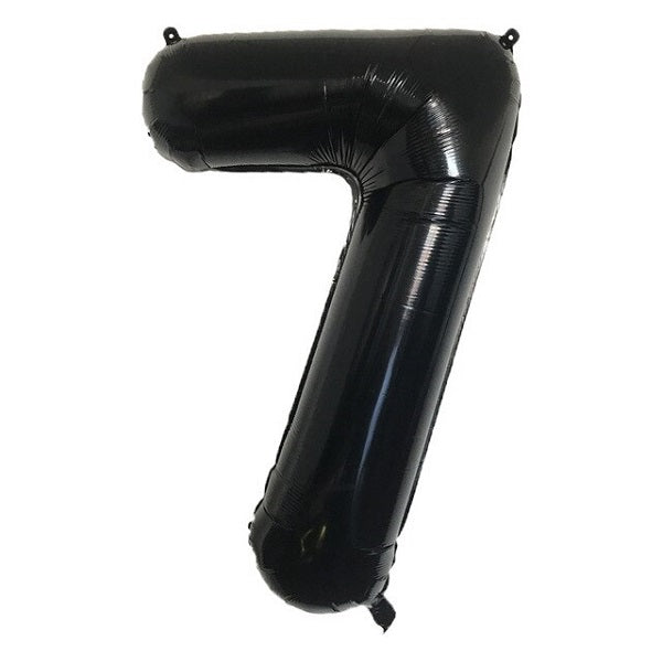 Black Number Balloons