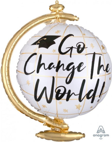 Change The World Graduation Balloon