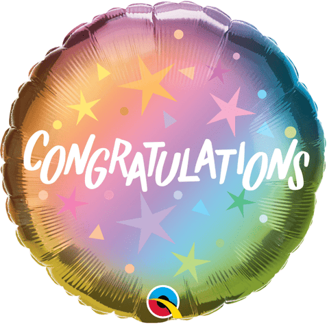 Congratulations Ombré Balloon