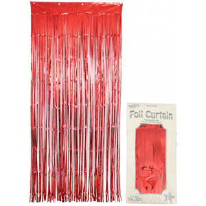 Red Foil Tassel Curtain