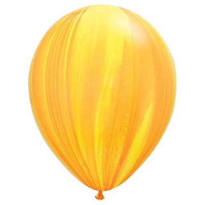 Orange & Yellow Marble Latex Balloon