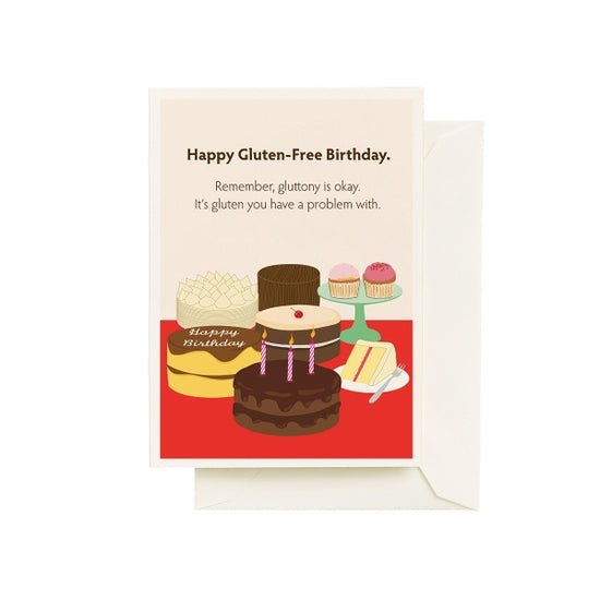 Gluten Free Birthday Card