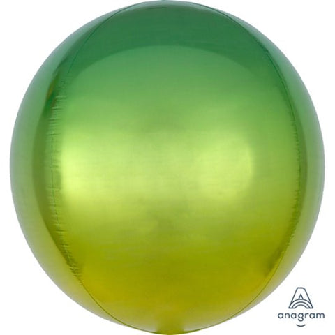 Green and Yellow Ombre Orbz Balloon