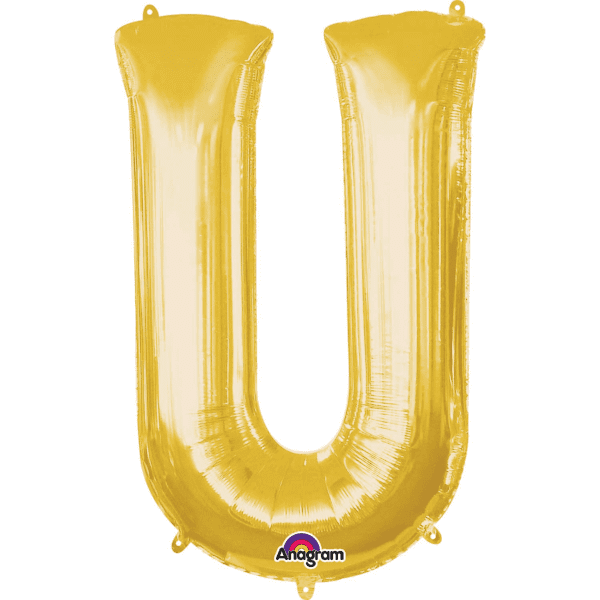 Gold Letter Balloons
