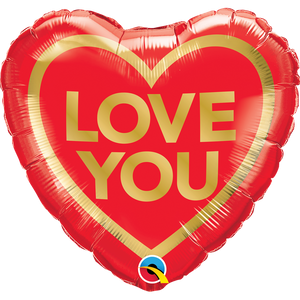 'Love You' Valentine's Heart Balloon