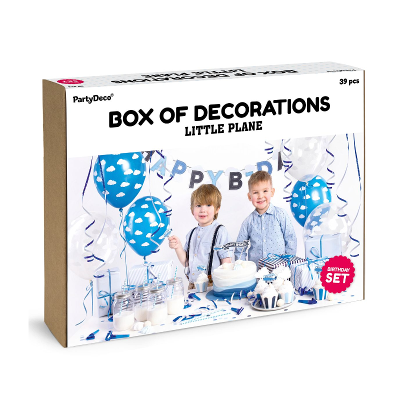 Little Plane Birthday Party Decorations in a Box
